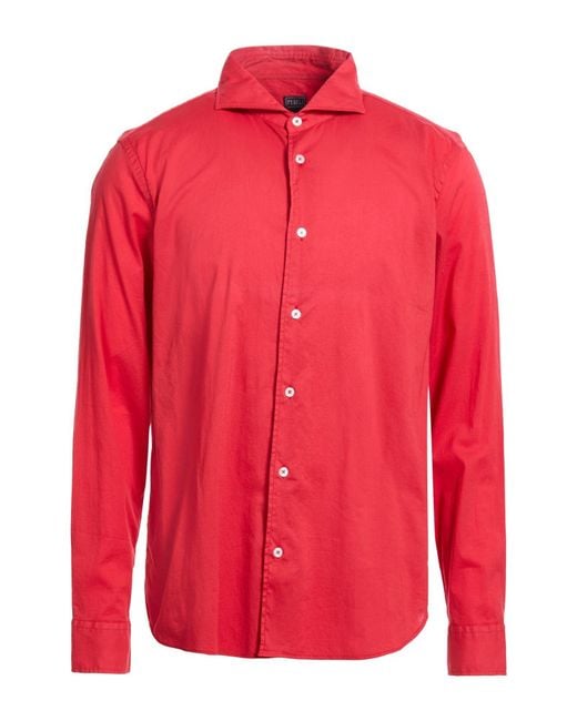 Fedeli Red Shirts for men