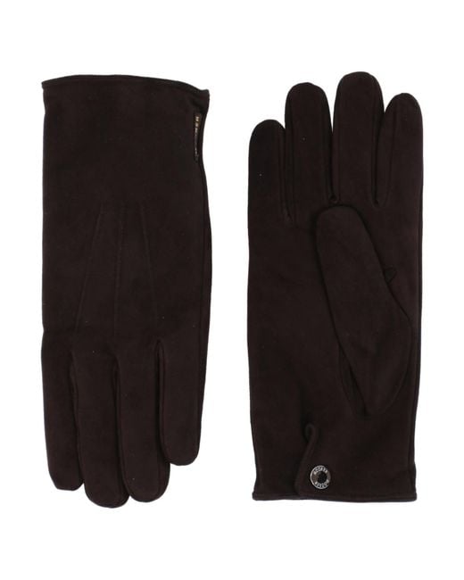 Moorer Black Gloves for men