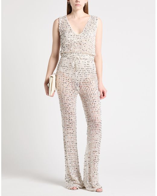retroféte White Jumpsuit Viscose
