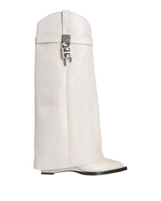 Givenchy White Boot Calfskin