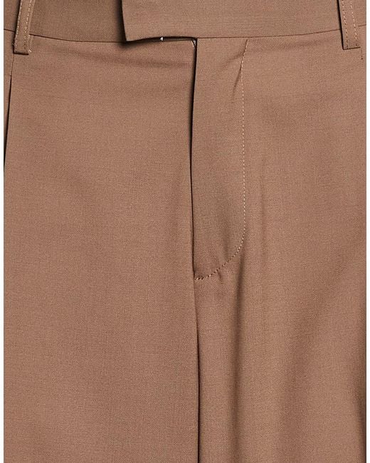 BE ABLE Brown Light Pants Virgin Wool, Polyester, Elastane