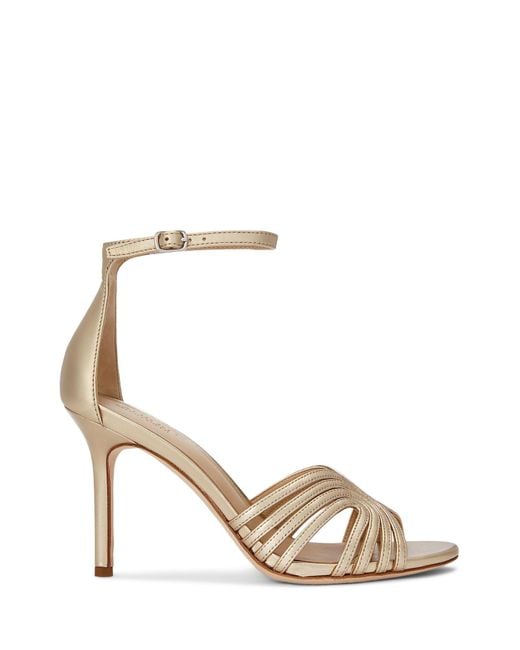 Sandales Ralph Lauren en coloris Metallic