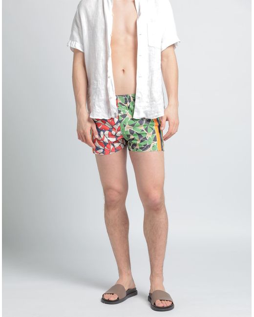 DSquared² Green Beach Shorts And Trousers for men