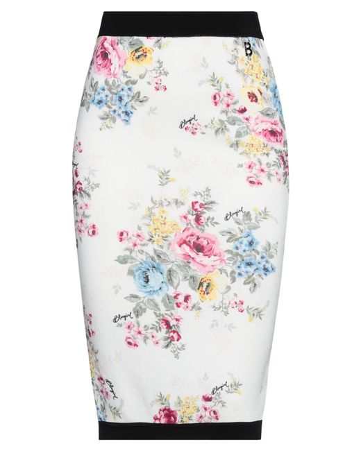 Blugirl Blumarine Gray Midi Skirt