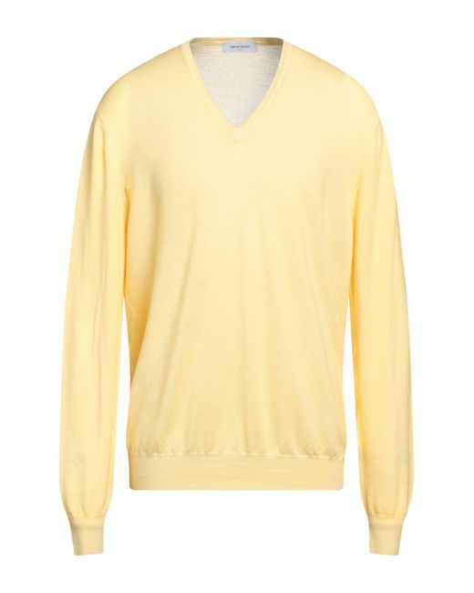 Gran Sasso Yellow Sweater for men