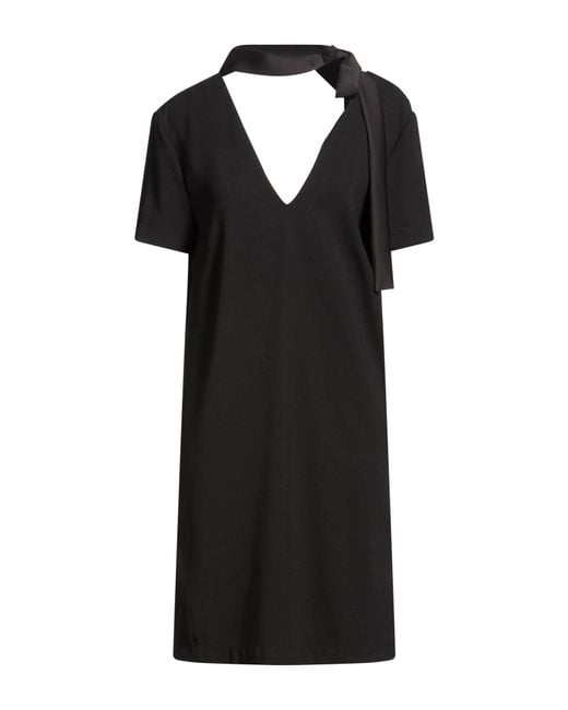 Carla G Black Mini Dress Polychloride