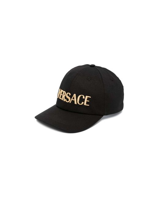 Versace Baseballkappe mit Logo-Stickerei in Black für Herren