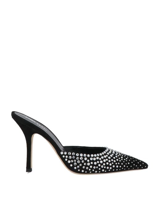 Paris Texas Black Mules & Clogs