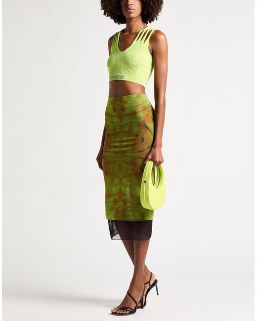 Vision Of Super Green Midi Skirts