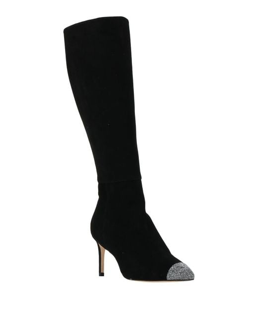 Stuart Weitzman Black Boot Leather