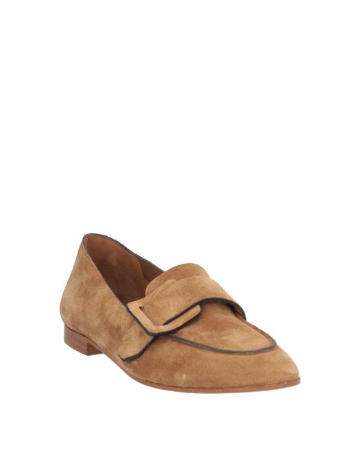 Roberto Del Carlo Brown Camel Loafers Leather