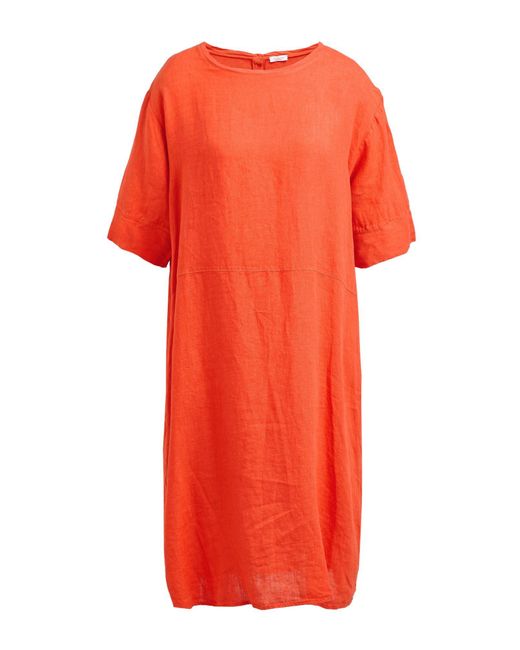 Rossopuro Orange Midi-Kleid