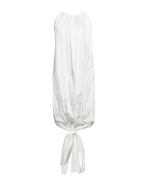 Rick Owens White Mini Dress