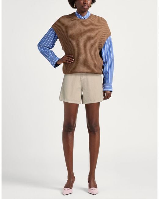 hinnominate Natural Denim Shorts Cotton