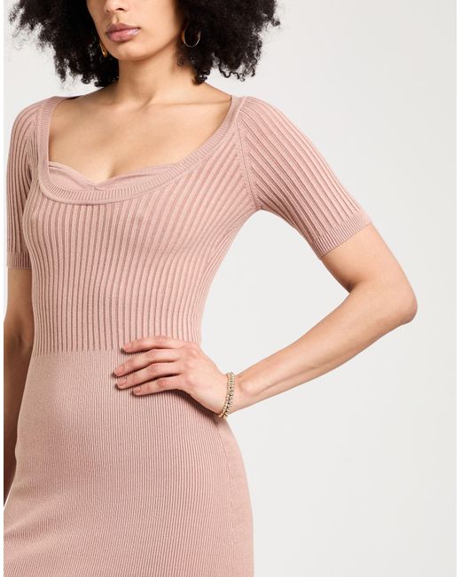 Elisabetta Franchi Pink Midi-Kleid
