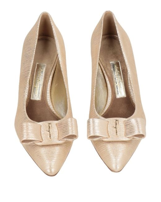 Ferragamo Natural Pumps Leather