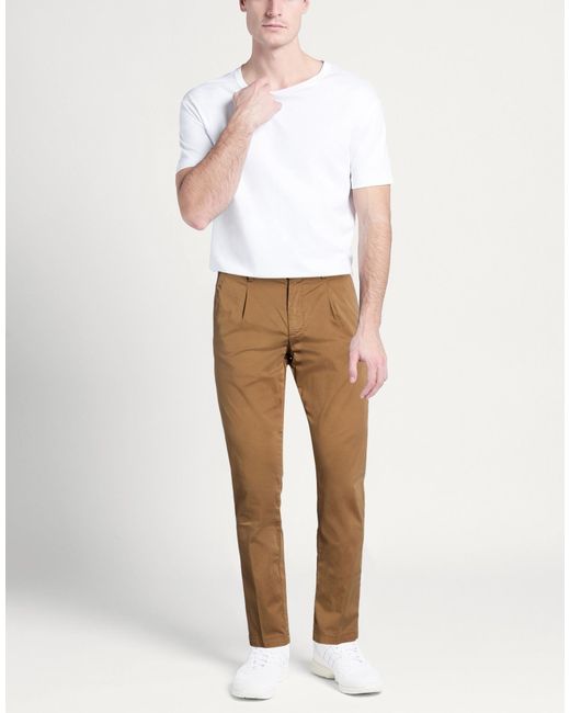 Manuel Ritz Natural Pants Cotton, Elastane for men