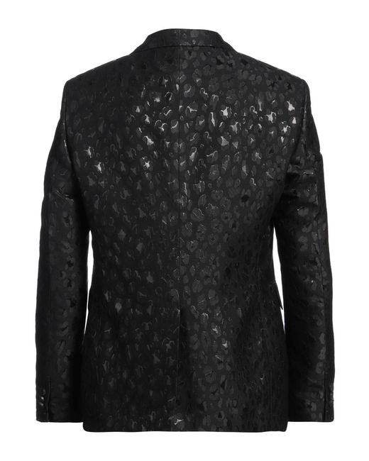 Versace Black Blazer Acetate, Virgin Wool, Polyamide, Metallic Polyester for men