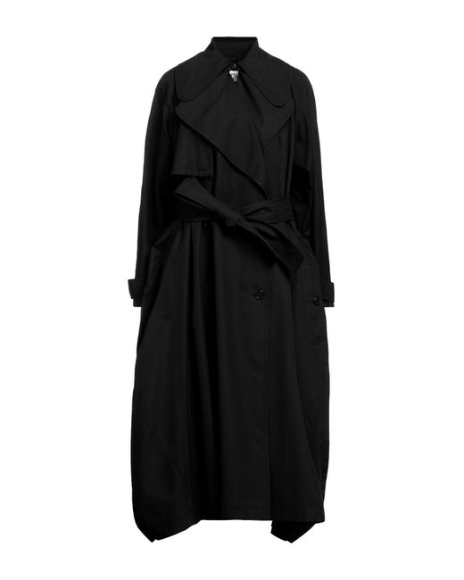 Loewe Black Overcoat & Trench Coat