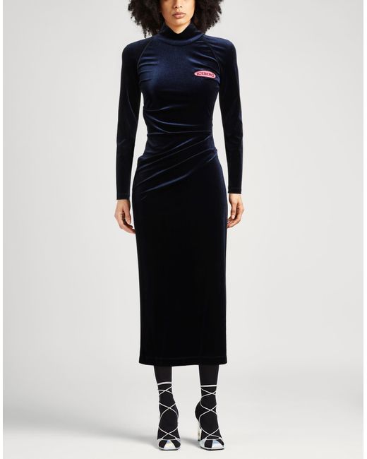Iceberg Blue Midi Dress Polyester, Elastane