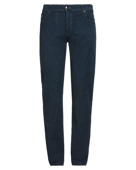 Luigi Borrelli Napoli Blue Trouser for men