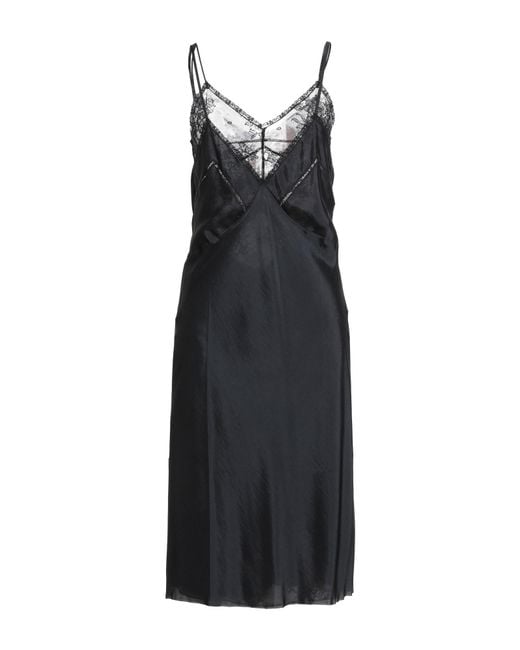 N°21 Black Midi Dress Viscose, Polyester, Polyamide, Cotton, Elastane