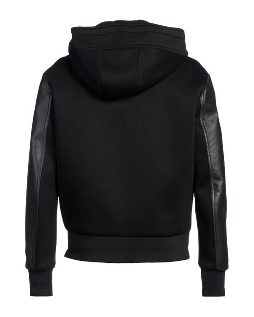 Neil Barrett Black Jacket Lambskin, Viscose, Polyamide, Elastane for men