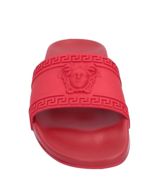 Versace pool slides red sale