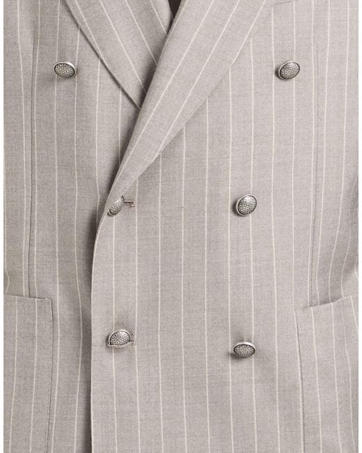 Tagliatore Gray Suit Virgin Wool, Elastane for men