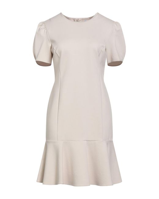 Rebel Queen Natural Mini Dress Viscose, Polyamide, Elastane