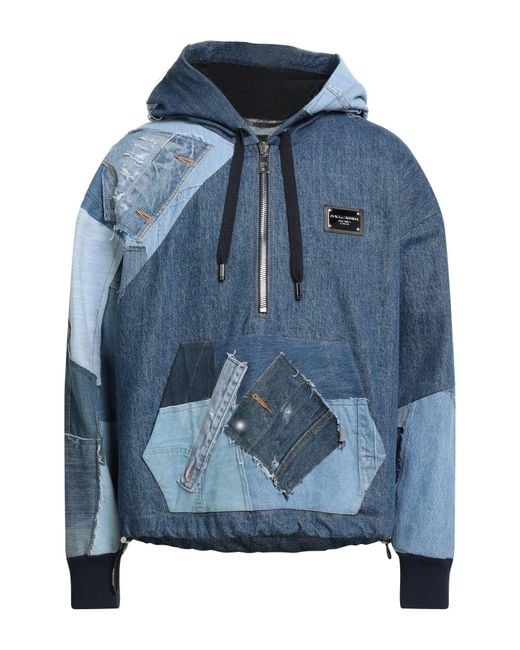 Dolce & Gabbana Blue Denim Outerwear for men