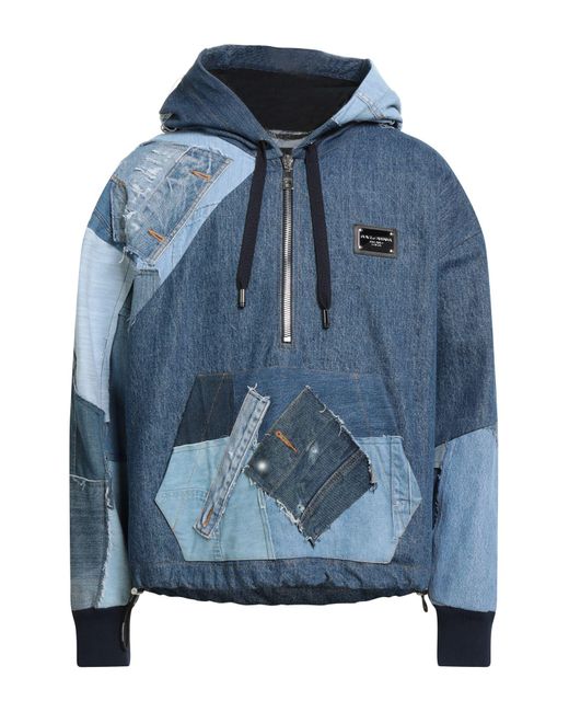 Dolce & Gabbana Blue Denim Outerwear for men