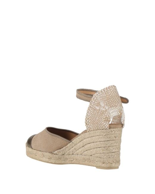 Castaner Metallic Espadrilles Textile Fibers