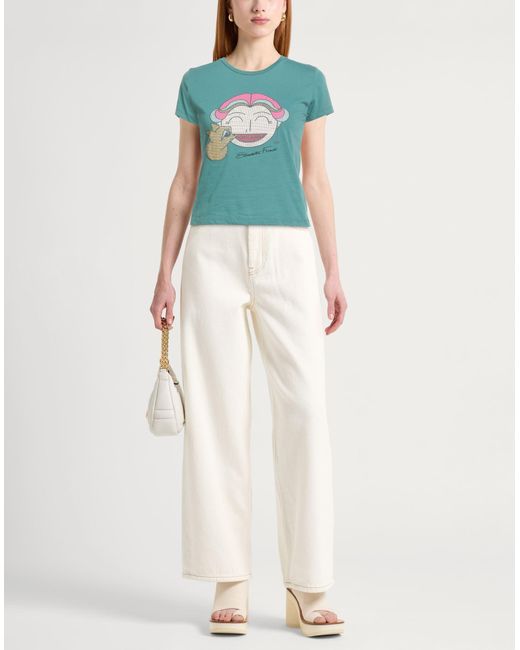 Elisabetta Franchi Blue T-Shirt Cotton