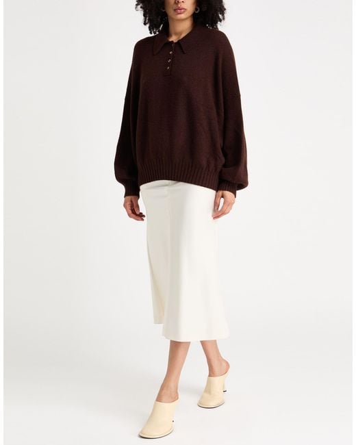 Khaite Brown Sweaters