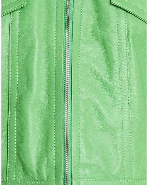 Moschino Green Jacket Lambskin