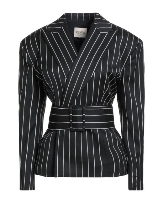 Tod's Black Blazer Virgin Wool, Elastane