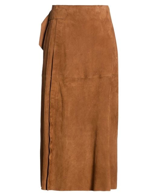 Alberta Ferretti Brown Midi Skirts