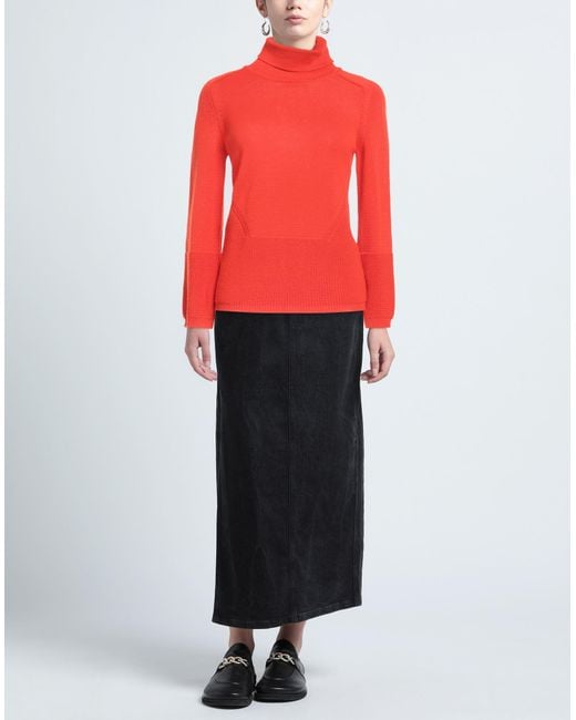 CROCHÈ Red Turtleneck