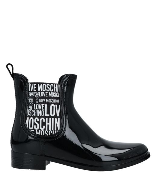 Love Moschino Black Ankle Boots