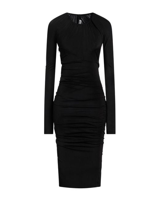 Robe midi Victoria Beckham en coloris Black