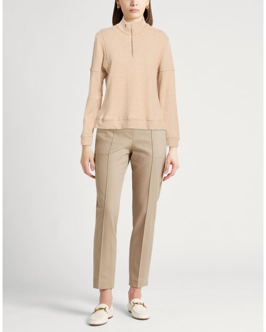 120% Lino Natural Turtleneck Cashmere, Viscose, Linen, Wool