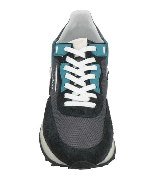 GHOUD VENICE Blue Charcoal Sneakers Textile Fibers for men