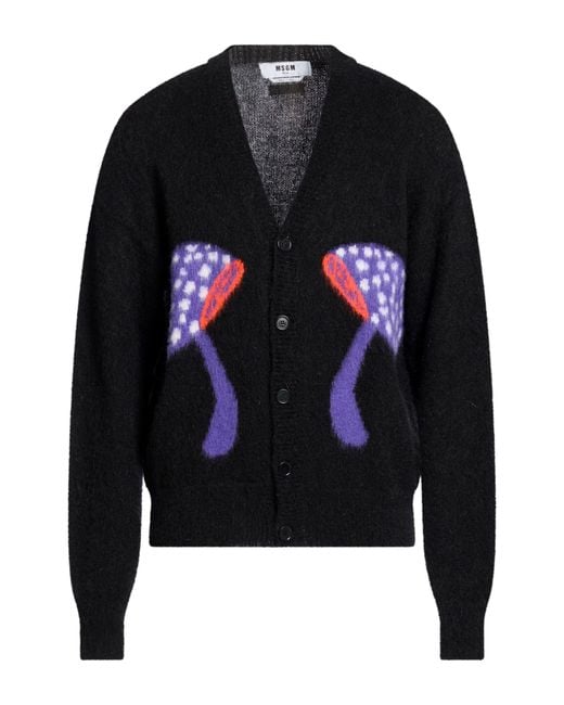 MSGM Black Cardigan for men