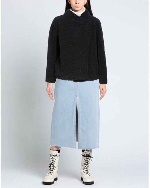 Borreguito y pelo ecológico Juvia de color Black