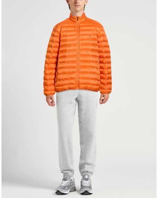 Tommy Hilfiger Orange Puffer Polyester for men