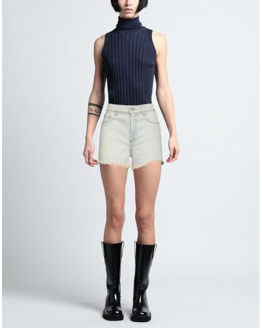 AMI Gray Denim Shorts