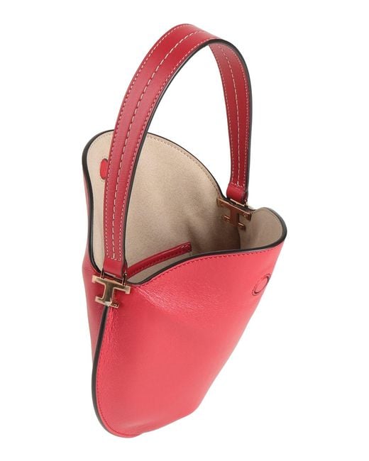 Tod's Red Handbag Calfskin
