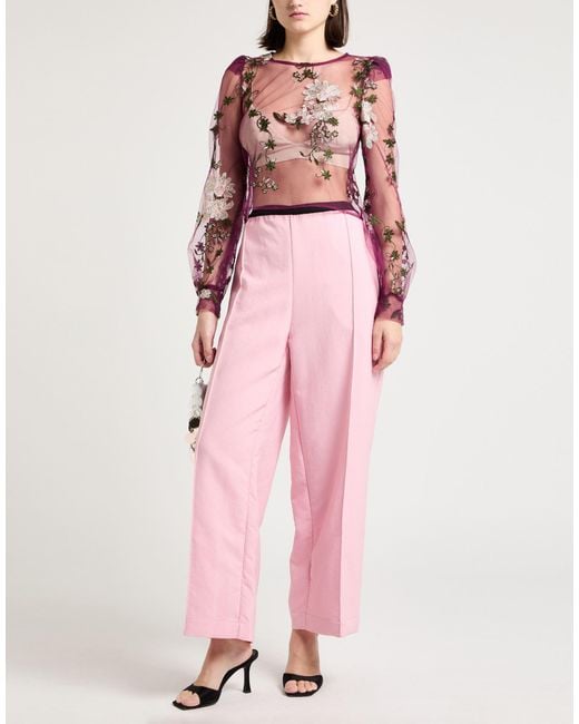 Plan C Pink Pants Polyester