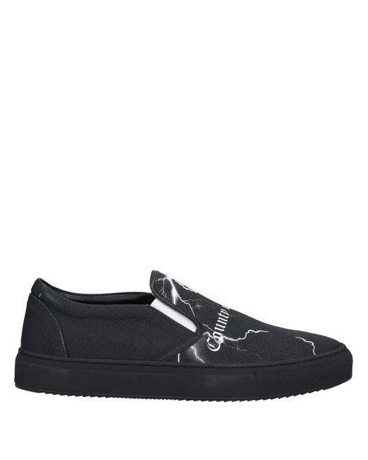 Marcelo Burlon Black Sneakers Textile Fibers, Soft Leather for men